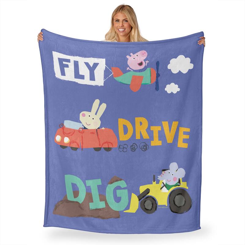 Hasbro Peppa Pig Silk Touch Throw Blanket