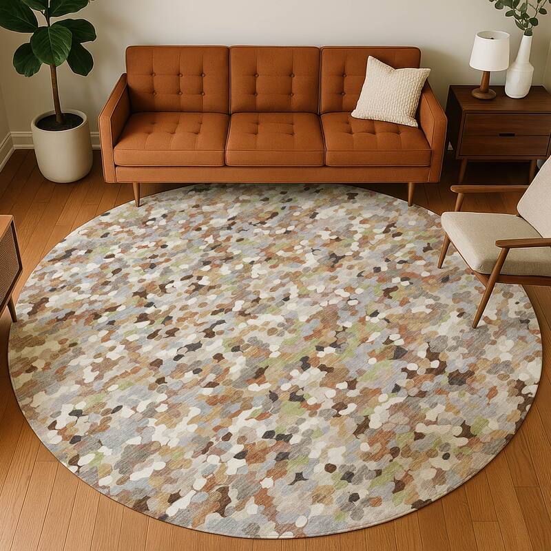 Machine Washable Indoor/ Outdoor Contemporary Halia Chantille Rug