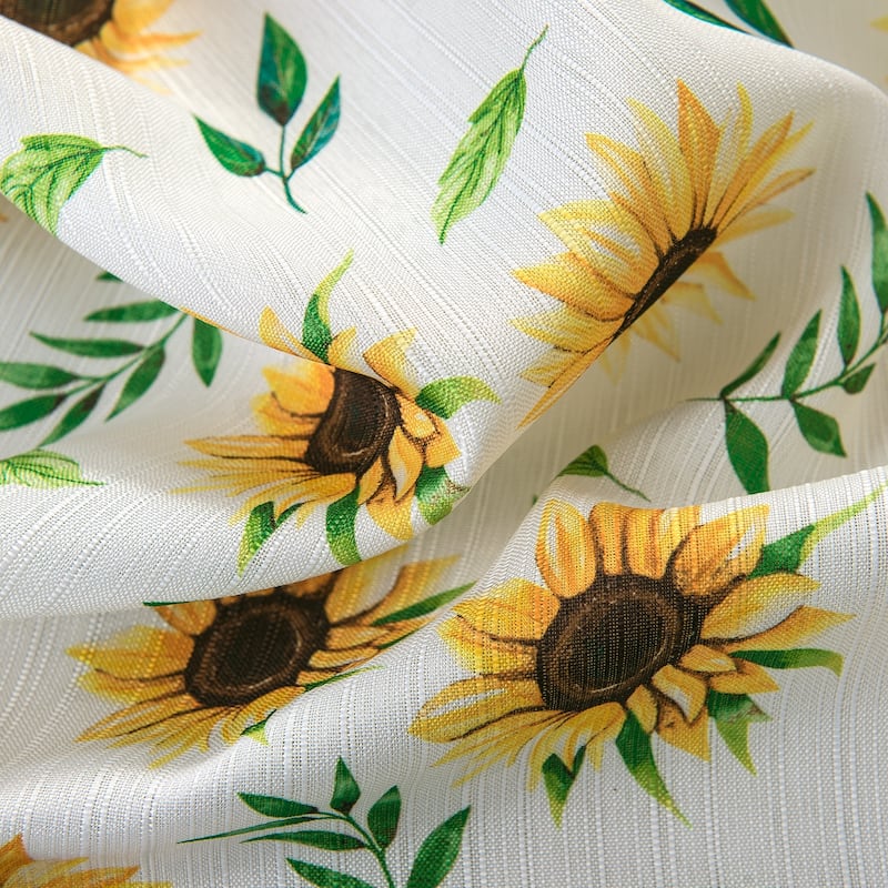 Sunflower Tribeca Textured Kitchen Curtain Set with Valance & Tiers