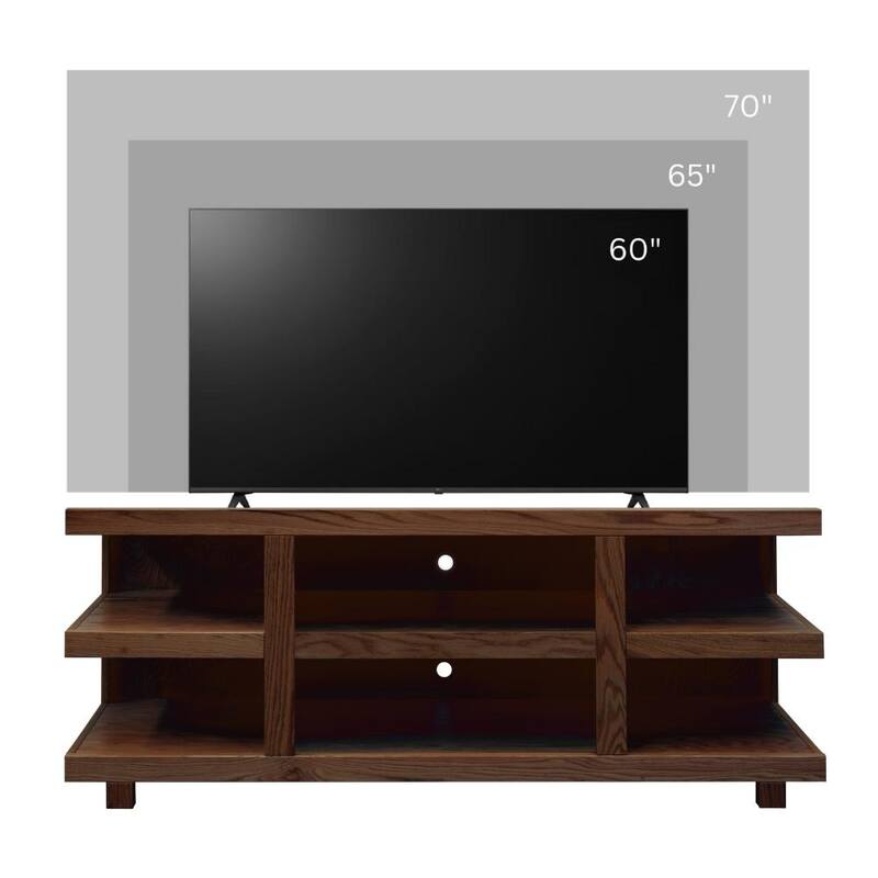 Laurel Canyon 64 inch TV Stand for TVs up to 70 inches, No Assembly Required, Clove Finish