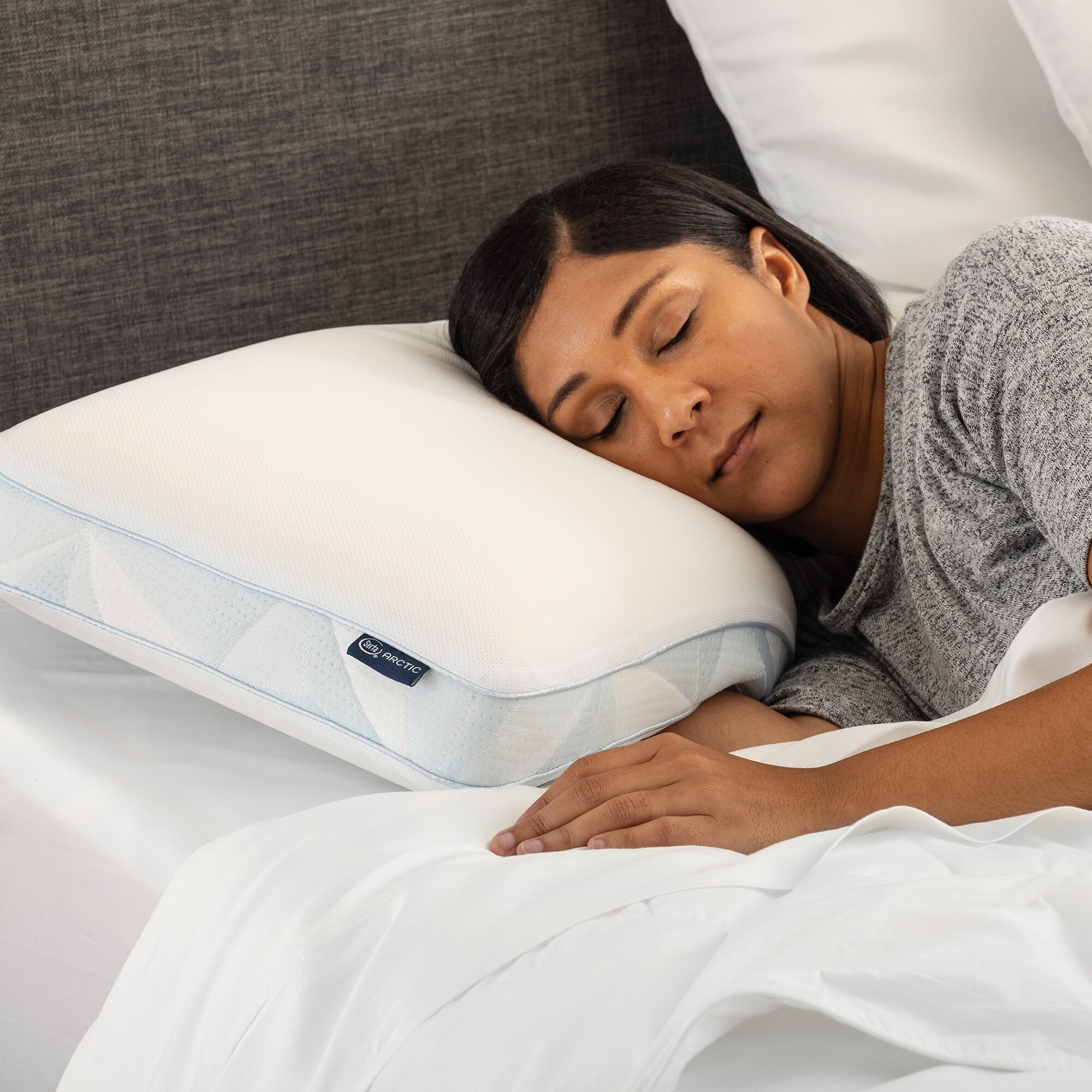 Serta Arctic 30x Cooling Gusseted Memory Foam Bed Pillow Powered