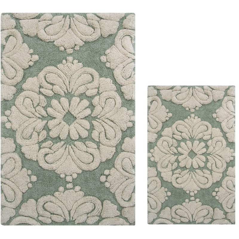 Better Trends Medallion Tufted Bath Mat Rug 100% Cotton