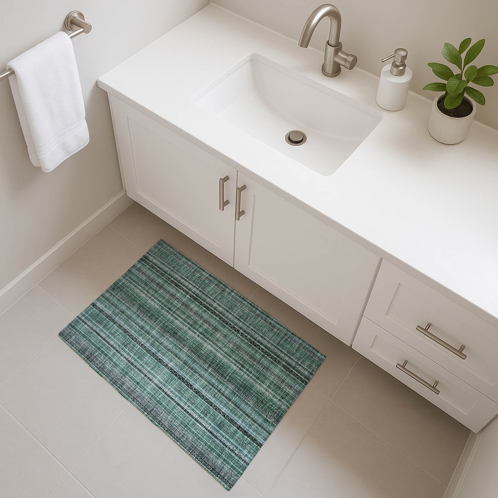 Premium Washable Super Soft Striped Mayfield Rug