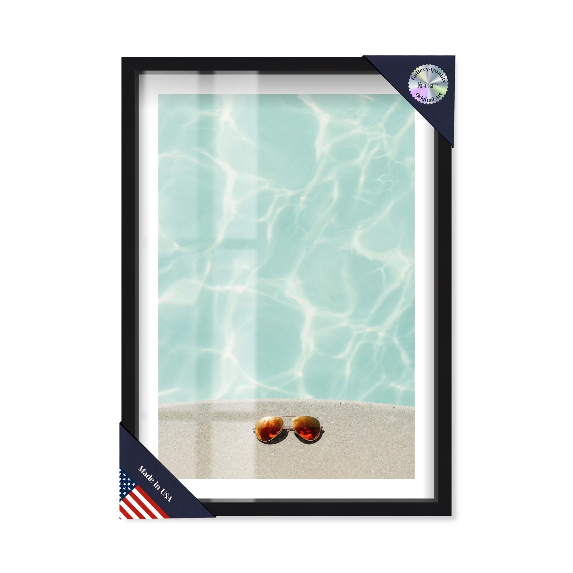 Retro Shades Shadowbox Print by Notoriart