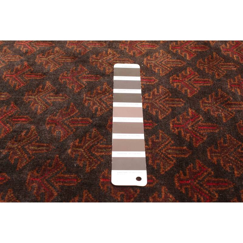 ECARPETGALLERY Hand-knotted Teimani Dark Brown Wool Rug - 2'10 x 4'4