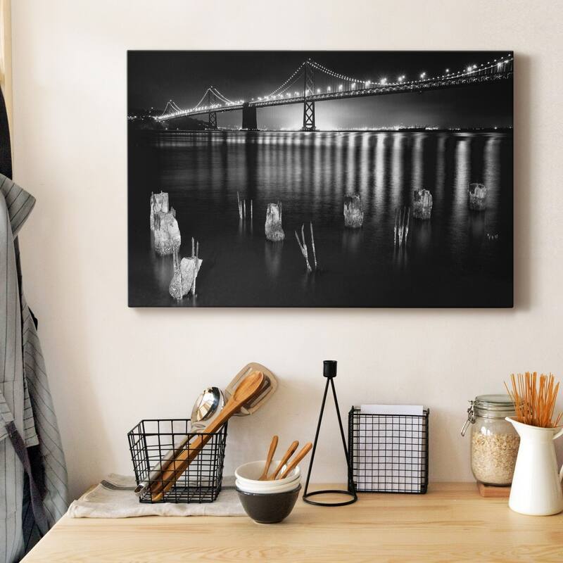 Night Reflections Premium Gallery Wrapped Canvas - Ready to Hang