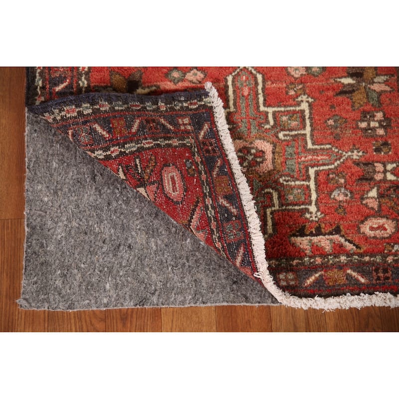 Vegetable Dye Gharajeh Persian Vintage Runner Rug Handmade Wool Carpet - 2'3"x 10'3"