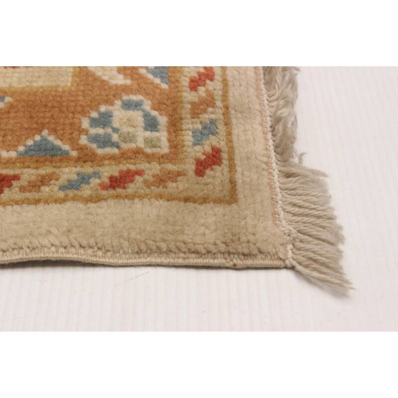 ECARPETGALLERY Hand-knotted Oushak Ivory Wool Rug - 8'8 x 13'5