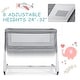 preview thumbnail 15 of 29, Babyjoy Baby Side Bedside Sleeper Washable Mattress Height Adjustable