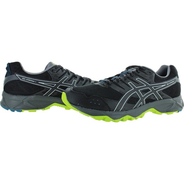 black leather asics mens