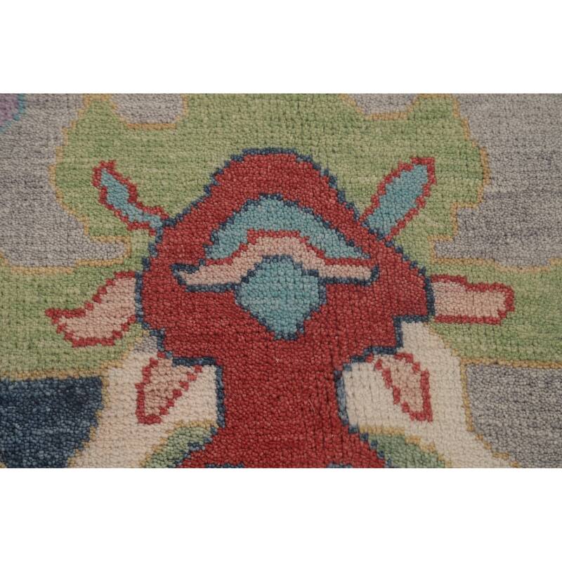 Floral Oushak Oriental Area Rug Handmade Living Room Wool Carpet - 8'9"x 12'3"