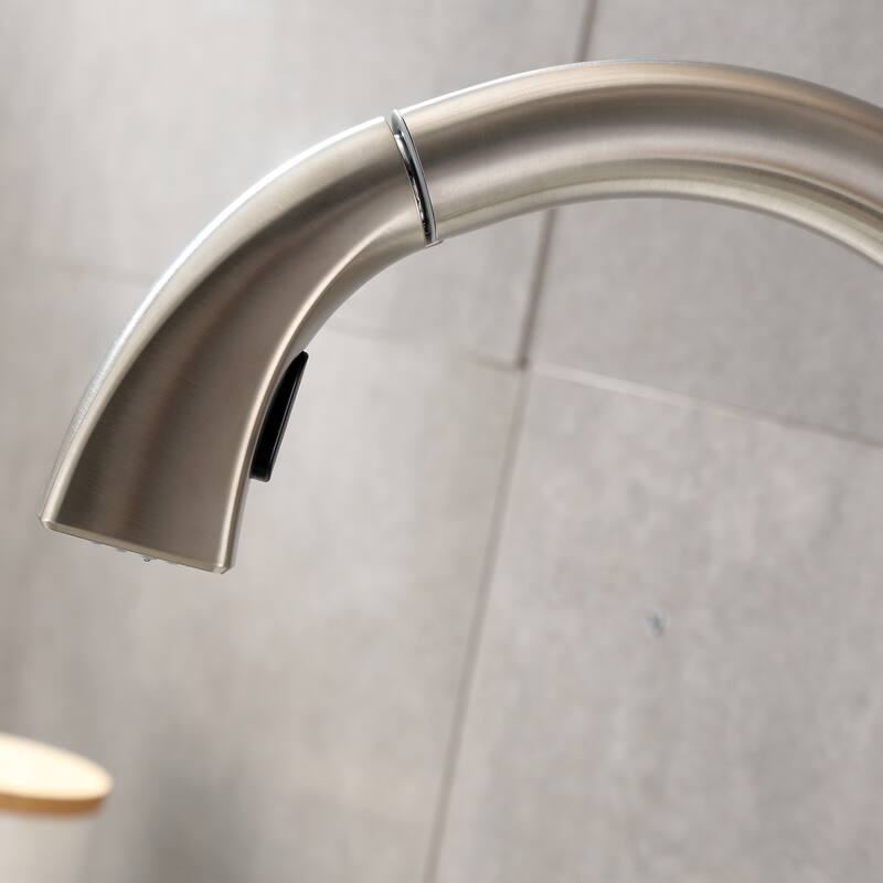 Luxier KTS20 Single Handle Pull Down Sprayer Kitchen Faucet