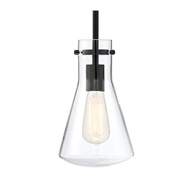Meridian M70063 Single Light 6" Wide Mini Pendant - Matte Black