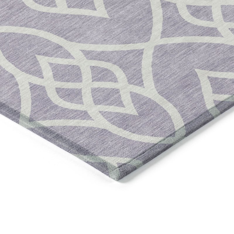 HomeRoots Trellis Transitional Rectangle Outdoor Rug
