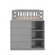 preview thumbnail 29 of 50, Twin over Twin Bunk Bed with 4 Drawers and 3 Shelves