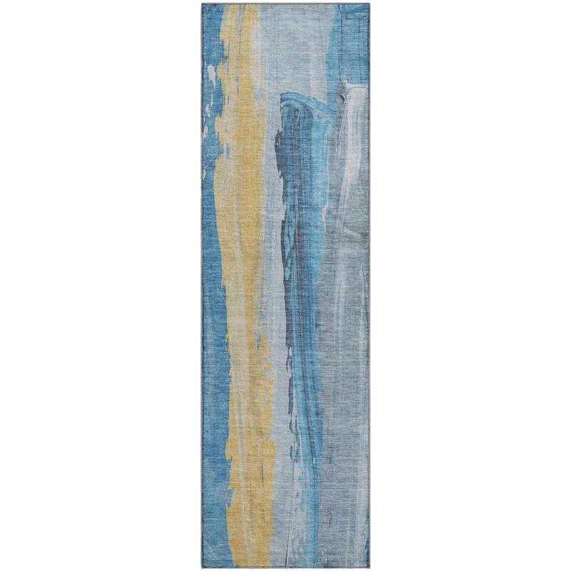 Premium Washable Super Soft Modern Brushstrokes Mayfield Rug