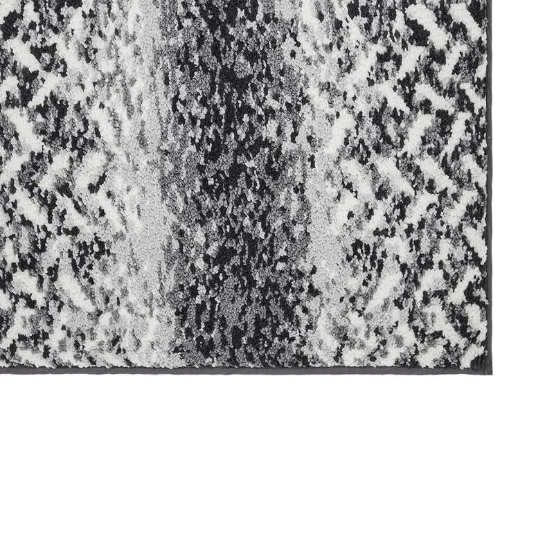 Better Trends 100% Micro Polyester Knitted Bathroom Rugs - Casablanca Collection with Chevron Pattern, Machine Washable Bath Mat