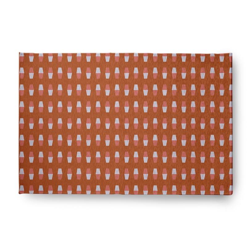 Bowling Pins Rug - Nutmeg - 3' x 5'