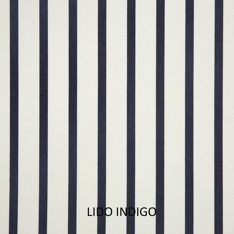 Sunbrella Lido Indigo Stripe Indoor/Outdoor Knife Edge Pillow (Set of 2)