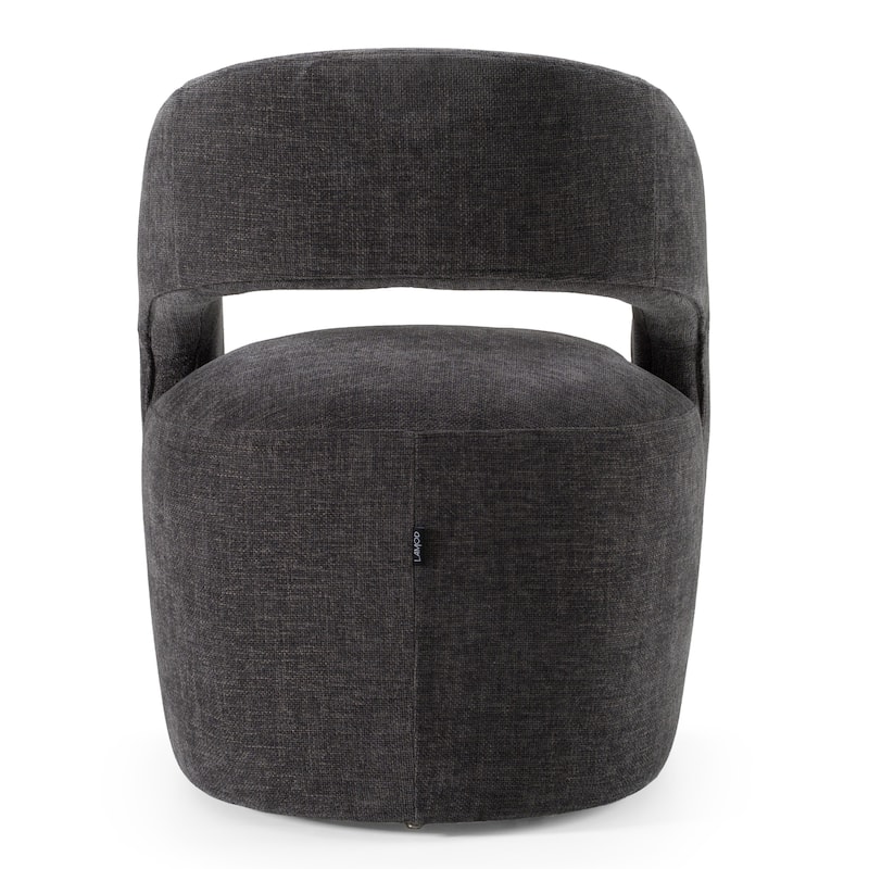 Modrest Angie Modern Dark Grey Fabric Accent Chair