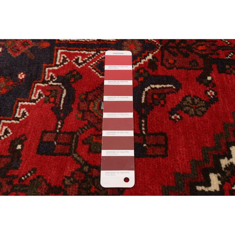 ECARPETGALLERY Hand-knotted Andelz Red Wool Rug - 3'3 x 4'9