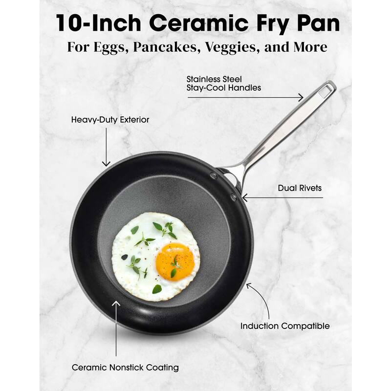 Gotham Steel Pro Ultra Ceramic 10'' Nonstick Fry Pan