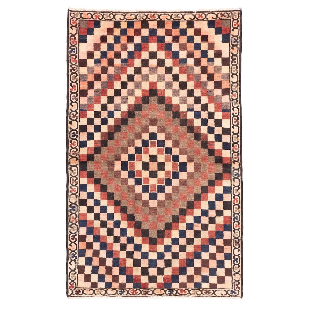 ECARPETGALLERY Hand-knotted Melis Ivory Wool Rug - 3'7 x 5'10