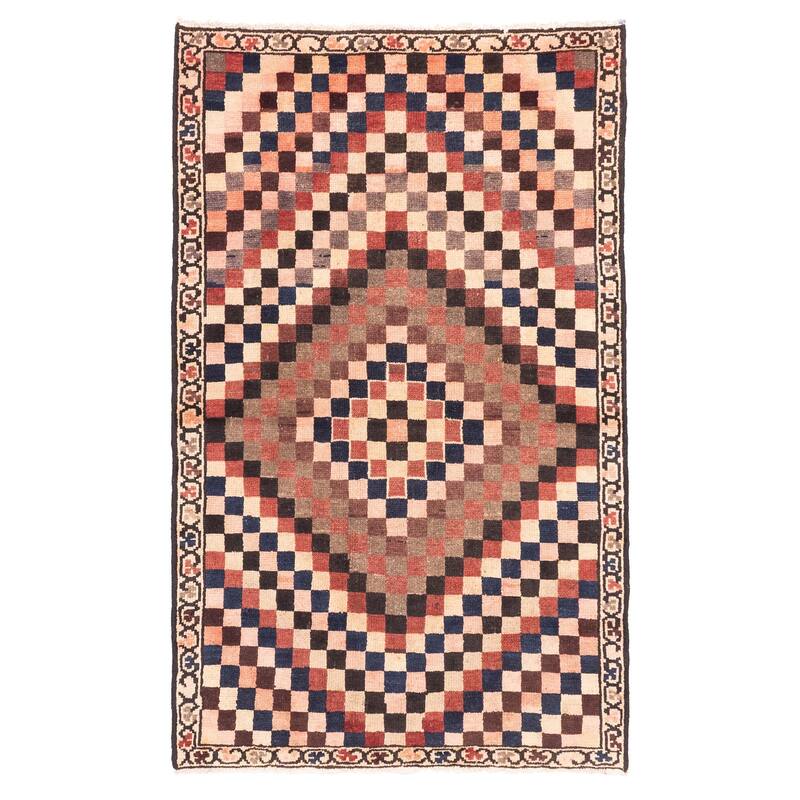 ECARPETGALLERY Hand-knotted Melis Ivory Wool Rug - 3'7 x 5'10