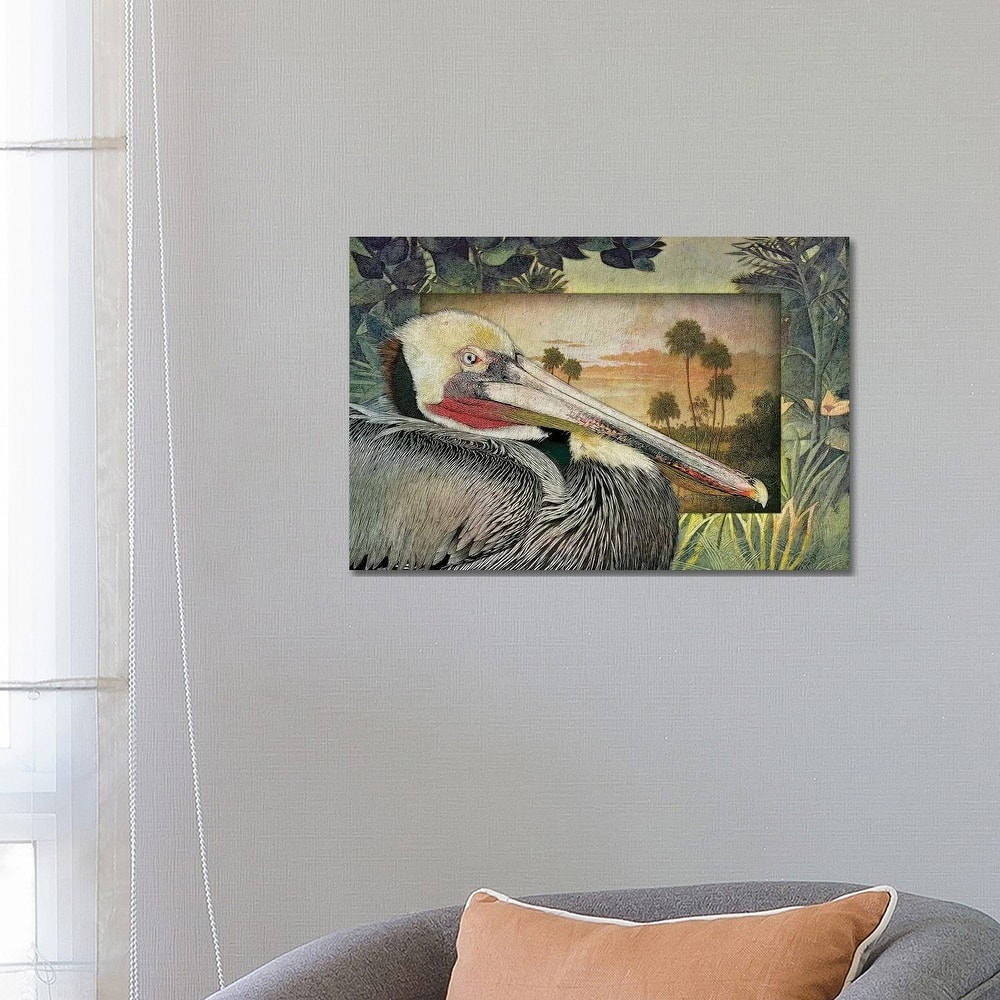 iCanvas "Pelican Paradise I" by Steve Hunziker Canvas Print