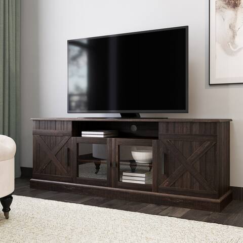 BELLEZE Veropeso Entertainment Stand For TVs Up To 70", 2 Colors