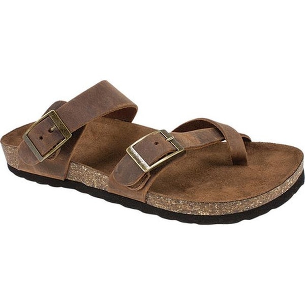 white mountain gracie footbed sandals