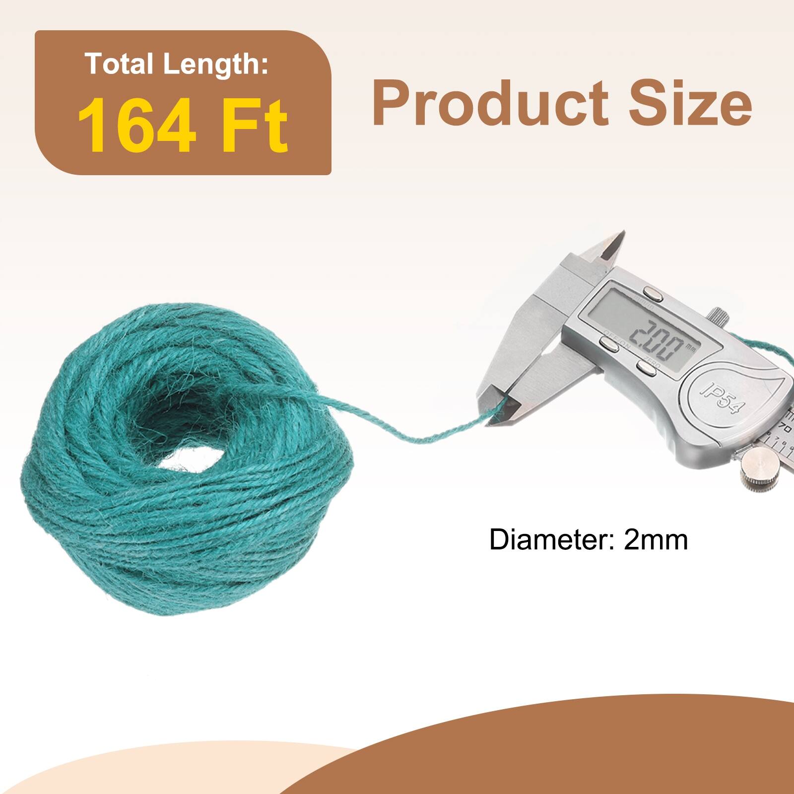 Natural Jute Twine String, Garden Rope for DIY Art Crafts