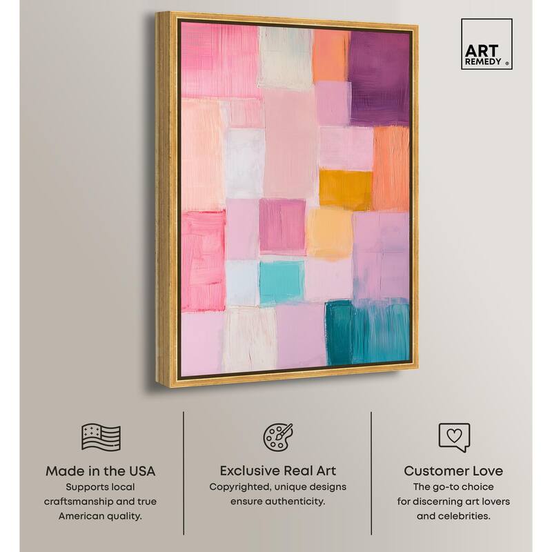 Color Squares III Canvas by Art Remedy