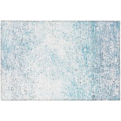 Indoor/Outdoor Rylee Modern Abstract Washable Rug New