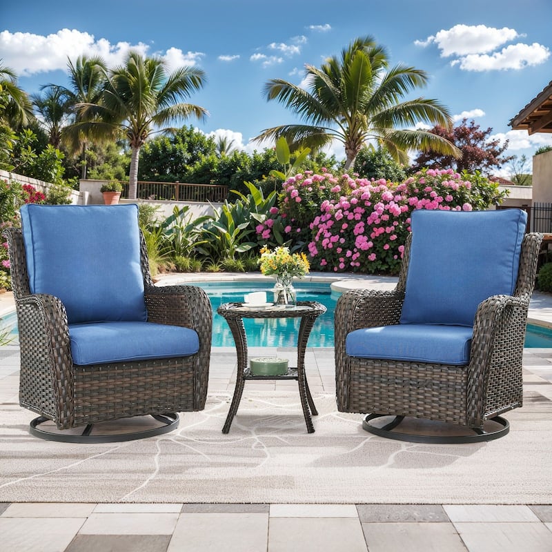 All-Weather Deep Seating Chair Cushions for Patio Chairs