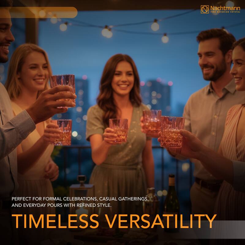 Nachtmann Set of 2 Noblesse Fine Glass Whiskey Tumblers