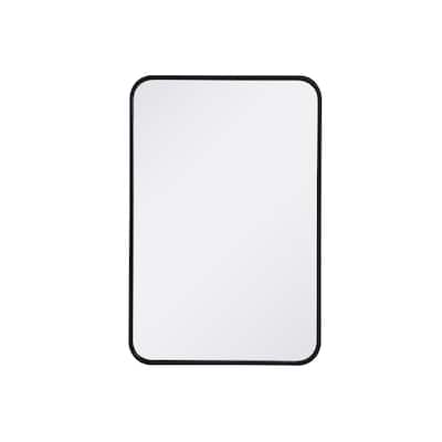 Ezra Soft Corner Metal Rectangular Mirror