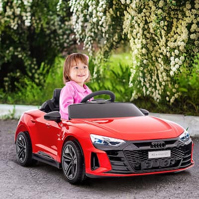 Aosom Kids Ride on Car, 12V Licensed Audi RS E-tron GT 3.1 MPH Electric Car for Kids