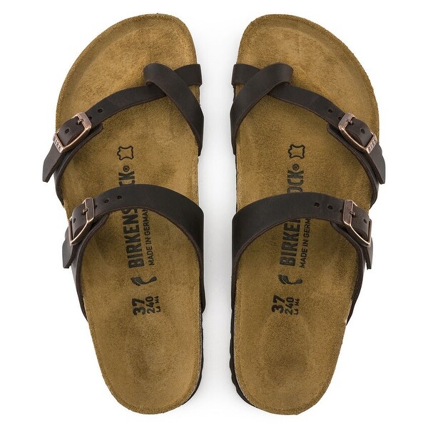 Birkenstock Mayari Womens Sandals Tobacco Oiled Leather Regular