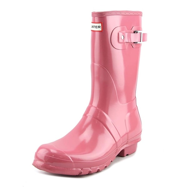 pink hunter rain boots womens