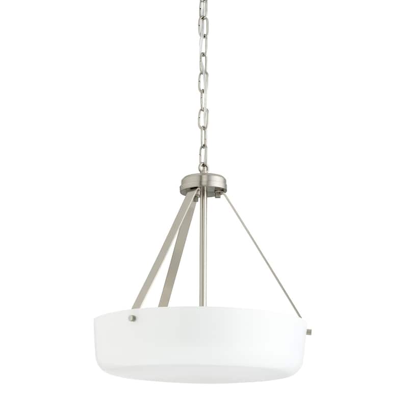 Progress Lighting P500507 Lieon 3 Light 16" Wide Pendant / Converts to - Brushed Nickel