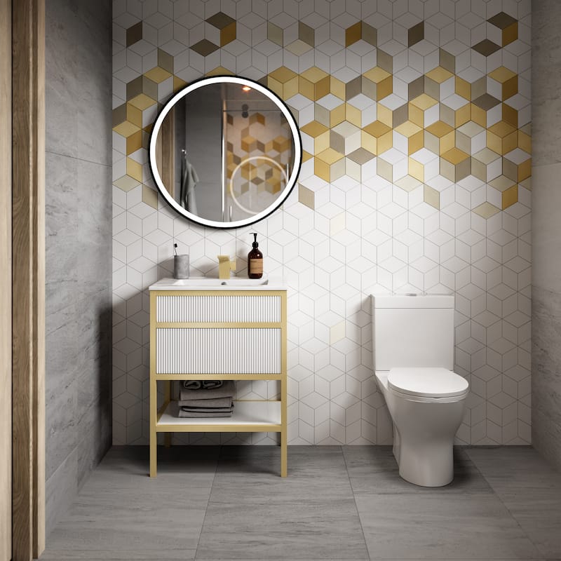 Swiss Madison SM-BV901 Cache 24" Free Standing Single Basin Vanity Set
