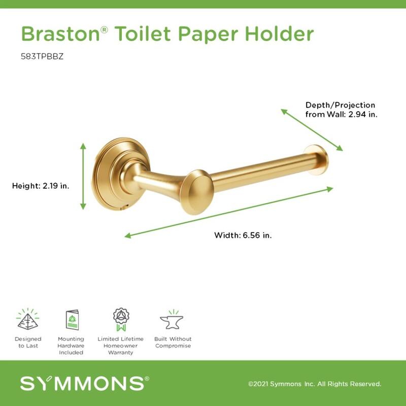 Symmons 583TP Braston Wall Mounted Toilet Paper Holder