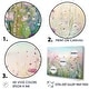 preview thumbnail 3 of 11, Designart "Wild Flowers Meadows" Flower Field Framed Art Set of 3 - Traditional Wall Art Set Purple Wall Decor 3 Pieces
