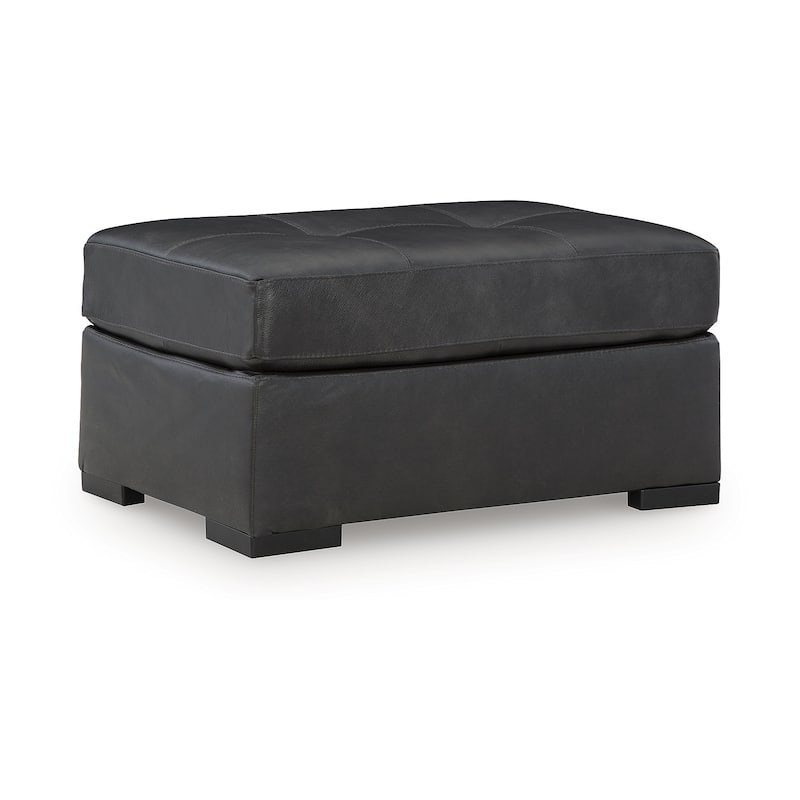 Signature Design by Ashley Brindley Pier Dark Gray Oversized Accent Ottoman