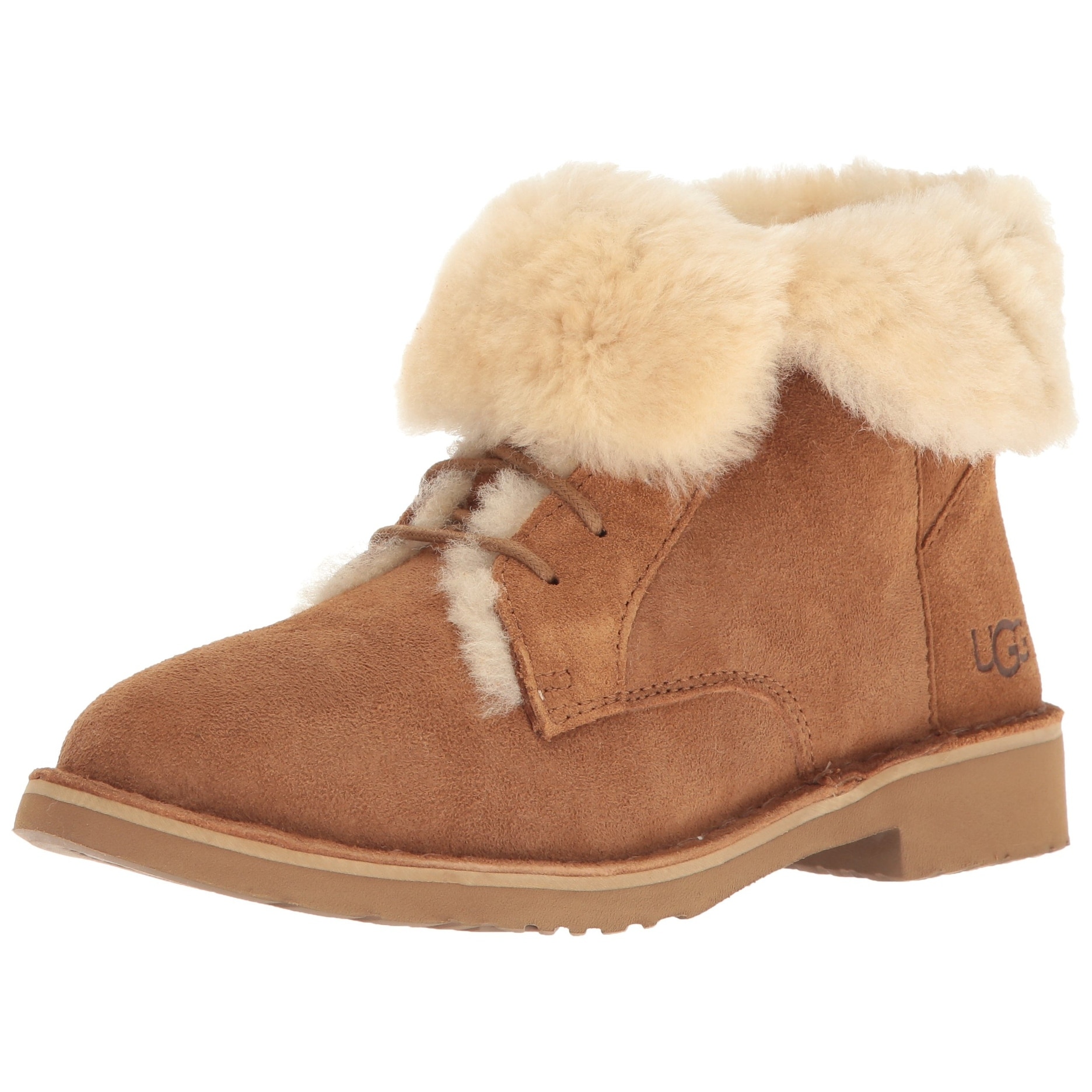 ugg ankle boots with fur trim
