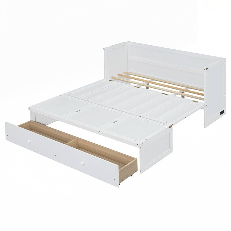 Murphy Bed with USB Port and a Large Drawer