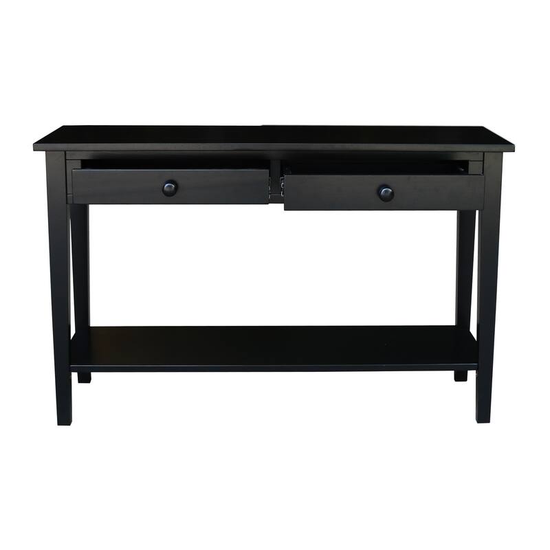 Spencer Solid Parawood Sofa Server Table - 48 in. W x 17 in. D x 30 in. H