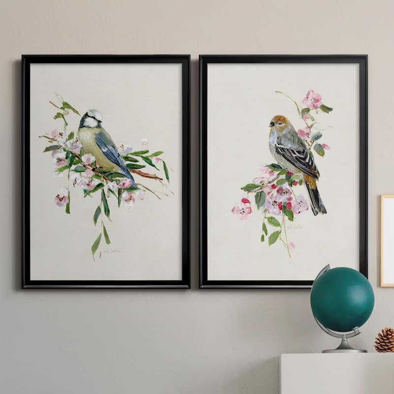 Spring Song Blue Bird Premium Framed Print - Ready to Hang - Multi-Color