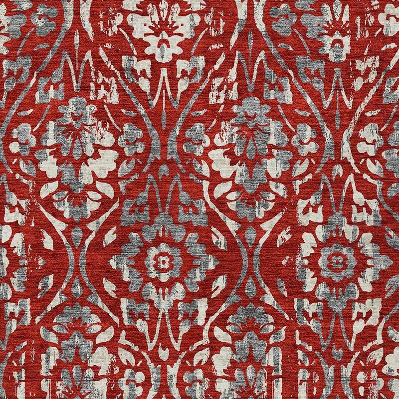HomeRoots Floral Transitional Rectangle Outdoor Rug